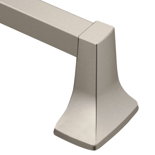 Contemporary 18" Towel Bar In Brushed Nickel