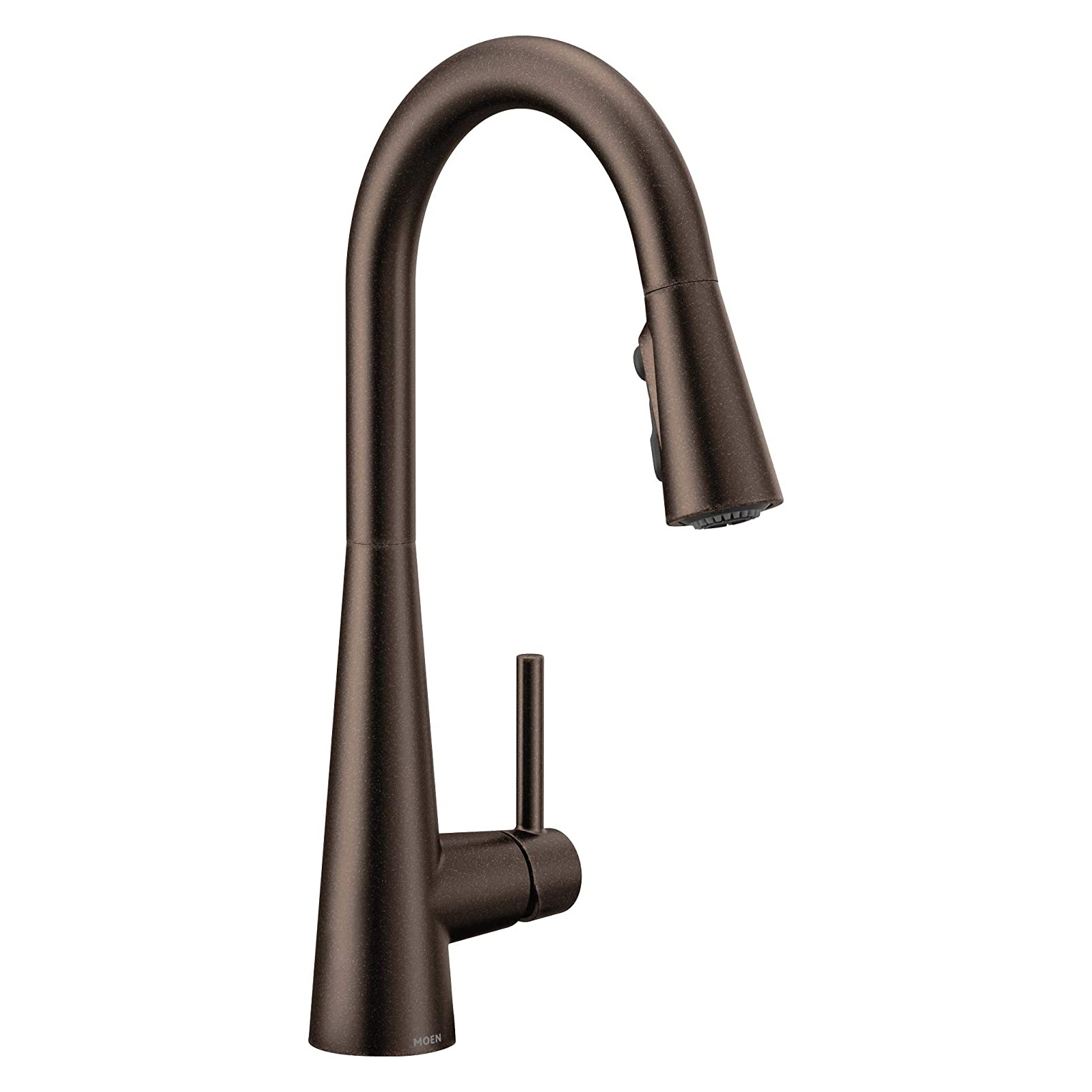 Sleek 1-Handle High Arc Pulldown Kitchen Faucet in Bronze