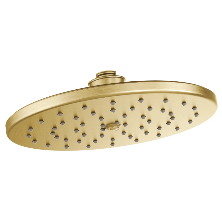 Waterhill Single-Function Rainfall Showerhead In Brushed Gold
