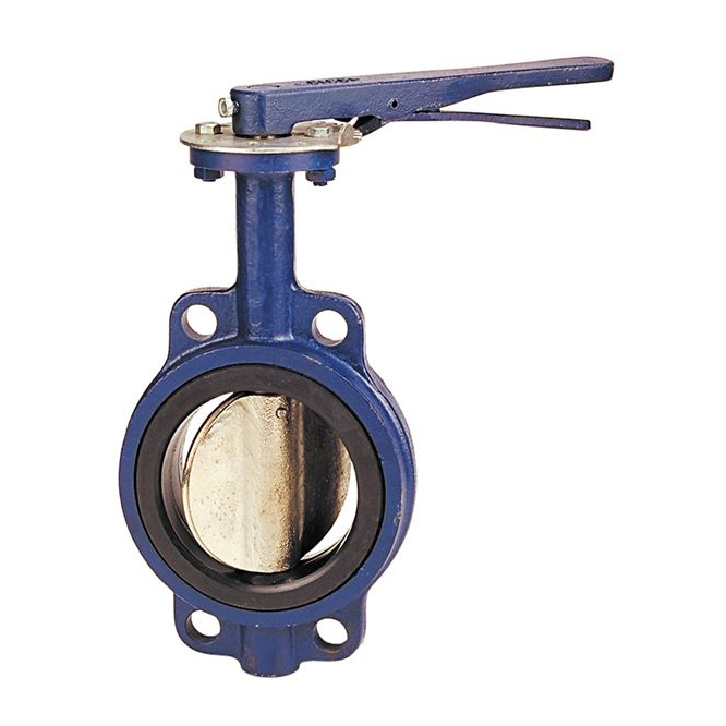 BUTTERFLY VALVE 4 CAST IRON WAFER N200135GO EPDM SEAT W/GEAR OPERATOR