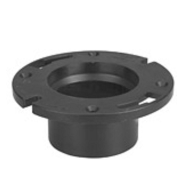 CLOSET FLANGE 3 OR 4 ABS-DWV 5853 HUB W/PIPE STOP