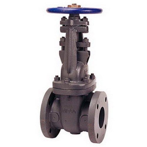 Gate Valve 10" Iron Class 125 Flanged Bolted Bonnet Outside Screw & Yoke Solid Wedge Bronze Mounted  Max Pressure 150 PSI CWP non-shock