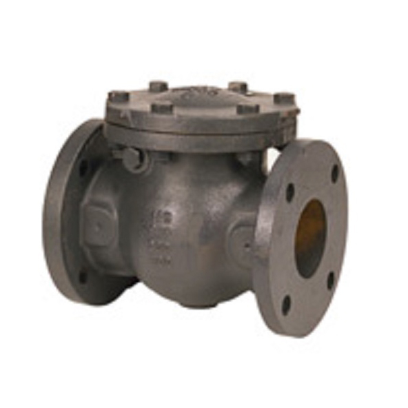 Swing Check Valve 4" Iron Class 125 Swing Flanged Bolted Bonnet Renewable Seat & Disc  Max Pressure 200 PSI CWP non-shock,125 PSI Saturated Steam
