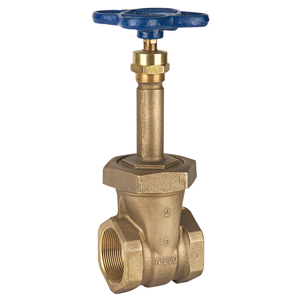 Gate Valve 1" Bronze Threaded Ends Class 150 Union Bonnet Rising Stem Solid Wedge Max Pressure 300 PSI CWP non-shock,150 PSI Saturated Steam
