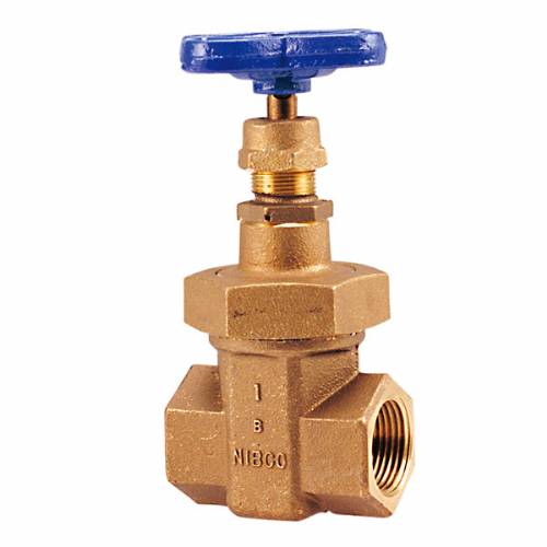 Gate Valve 1" Bronze Threaded Ends Class 300 Union Bonnet Non-Rising Stem Stainless Steel Wedge Max Pressure 600 PSI CWP non-shock,300 PSI Saturated Steam