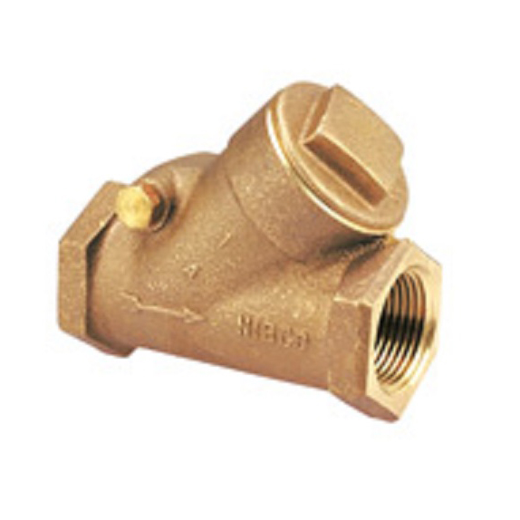 Swing Check Valve 1" Bronze Threaded Ends Class 300 Y-Pattern Renewable Seat & Bronze Disc  Max Pressure 600 PSI CWP non-shock,300 PSI Saturated Steam