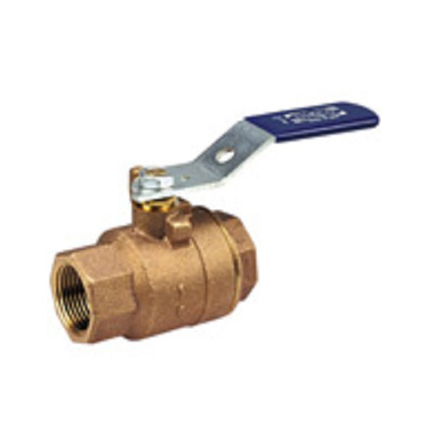 Ball Valve 1/4" Bronze Threaded Ends  2-Piece Full Port Chrome Plated Brass Ball RTFE Seat  Max Pressure 600 PSI CWP non-shock