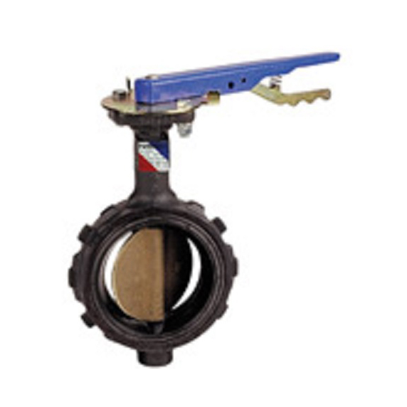 Butterfly Valve 3" Ductile Iron Wafer Type EPDM Seat Aluminum Bronze Disc Lever Locking Handle Lead Free  Max Pressure 200 PSI