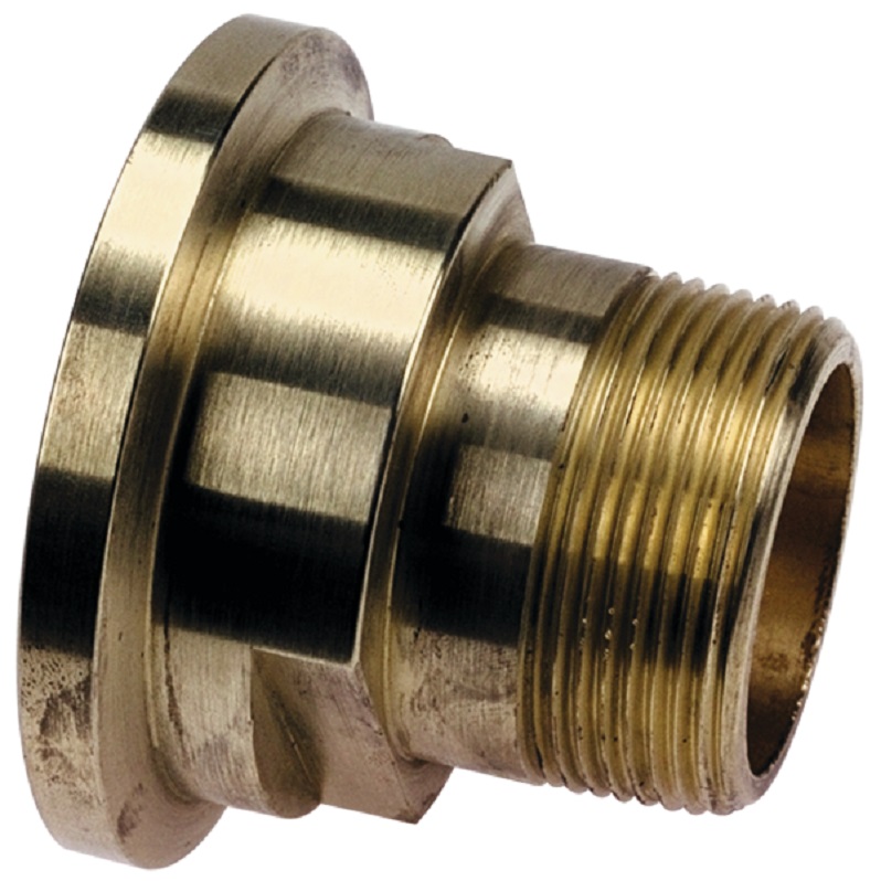 CONNECTOR 2 BRASS END TCBR-4 BRASS TRANSISTION MALE