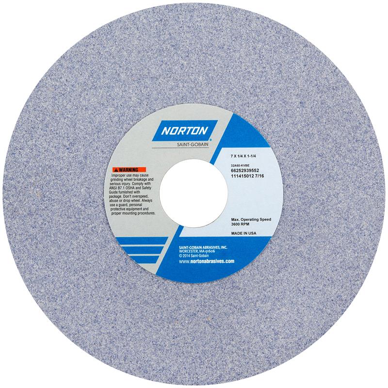 Vitrified Wheel 7"X1/4"X1-1/4" 32A60-IVBE Type 1 32A 