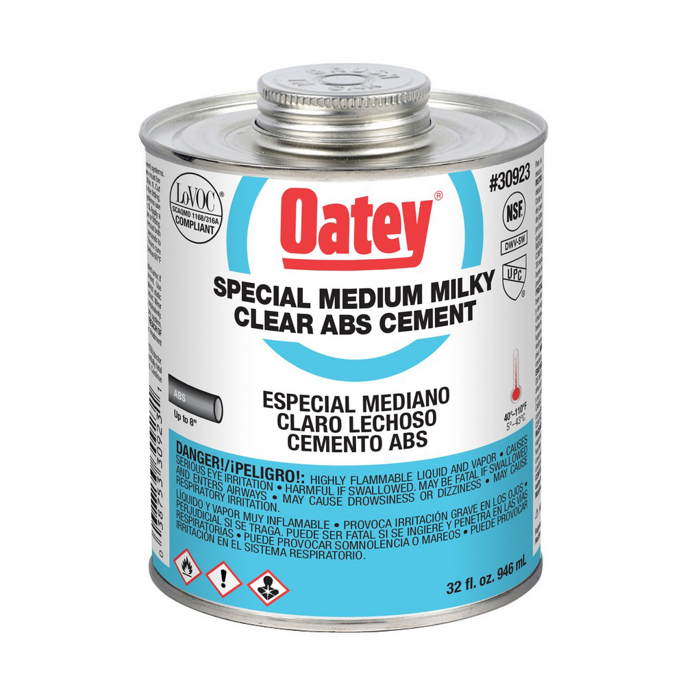 CEMENT 32 OZ MILKY CLEAR ABS 30923 FAST CURING