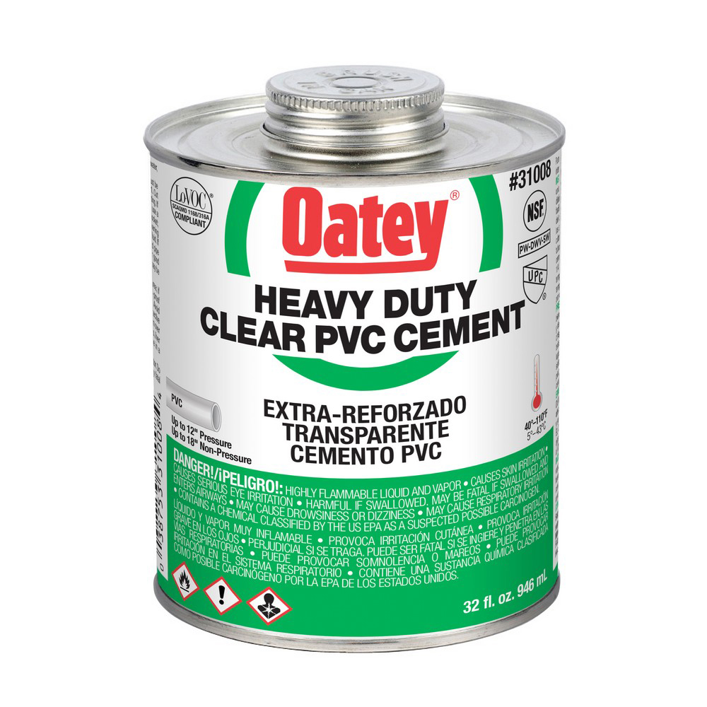 CEMENT 1 QT PVC CLEAR HEAVY DUTY W/BRUSH TOP 31008