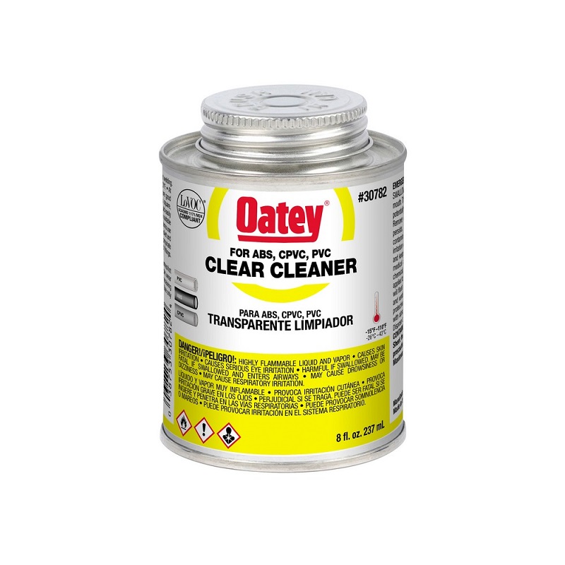 Cleaner 1/2 Pt Clear for ABS, PVC & CPVC 