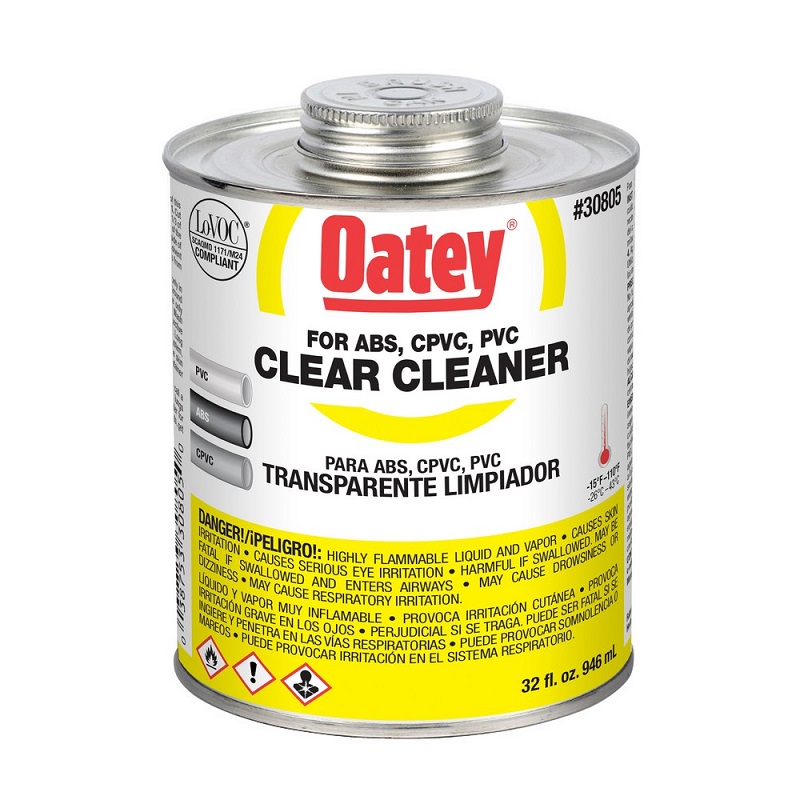 Cleaner 1 Qt Clear for ABS, PVC & CPVC 