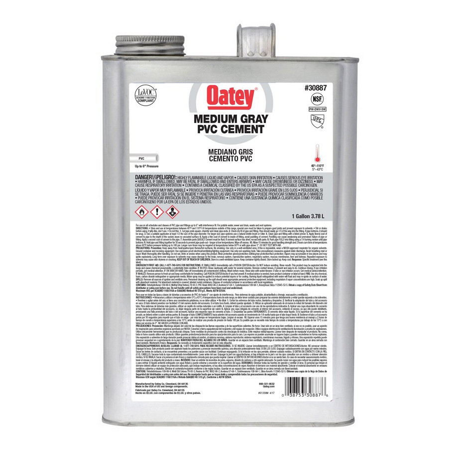 CEMENT 1 GAL GRAY PVC MEDIUM 30887