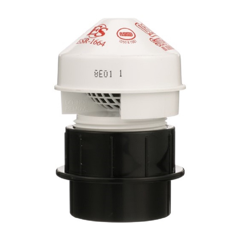 Sure-Vent Vent 1-1/2"-2" ABS Sch 40 AAV 6 DFU w/Adapter 1-1/2" Hub or Inside 2" Pipe Connection, w/o Adapter 1-1/2" MPT Connection 39256