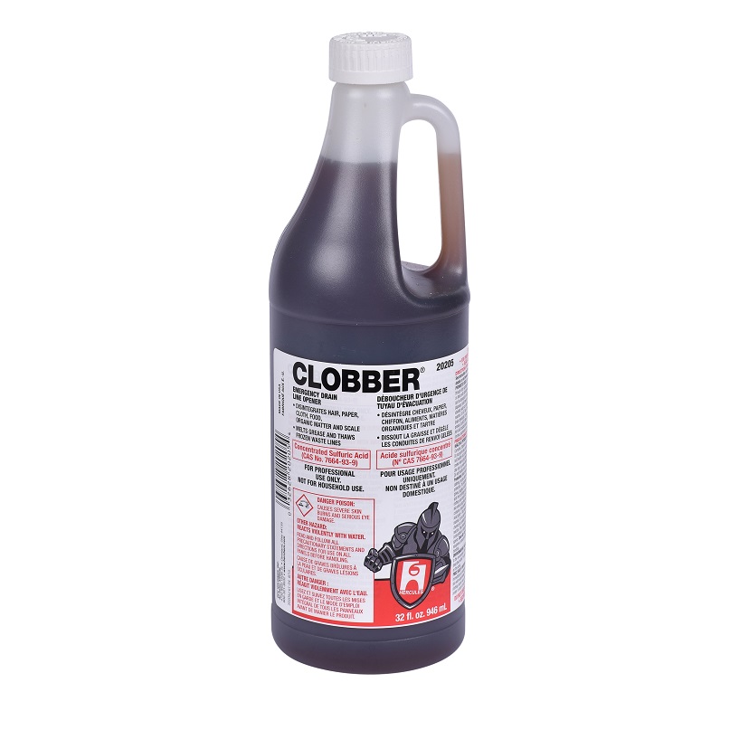 Drain Cleaner 1 Qt Hercules Clobber for Drain & Waste Systems 