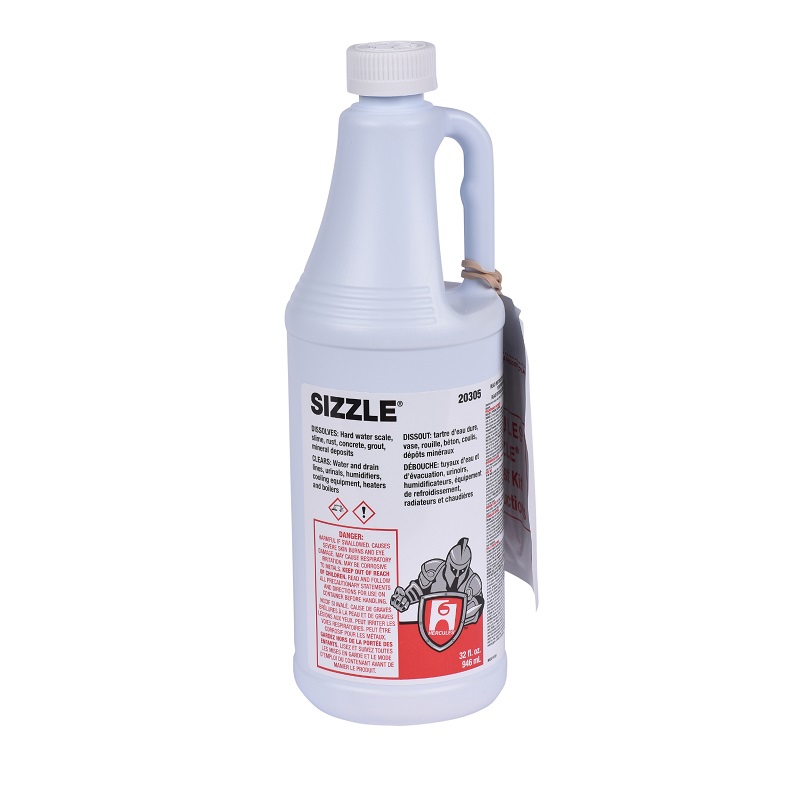 Drain Cleaner 1 Qt Hercules Sizzle for Professional Use Only 