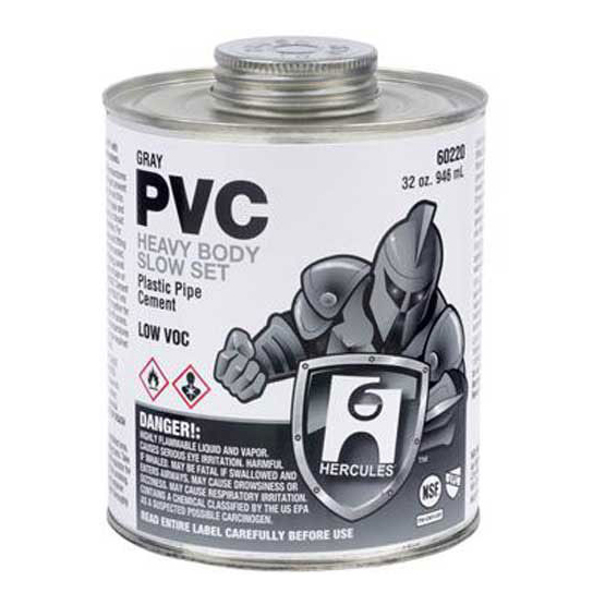 CEMENT 16 OZ GRAY PVC 60215 HEAVY BODY & SLOW SET