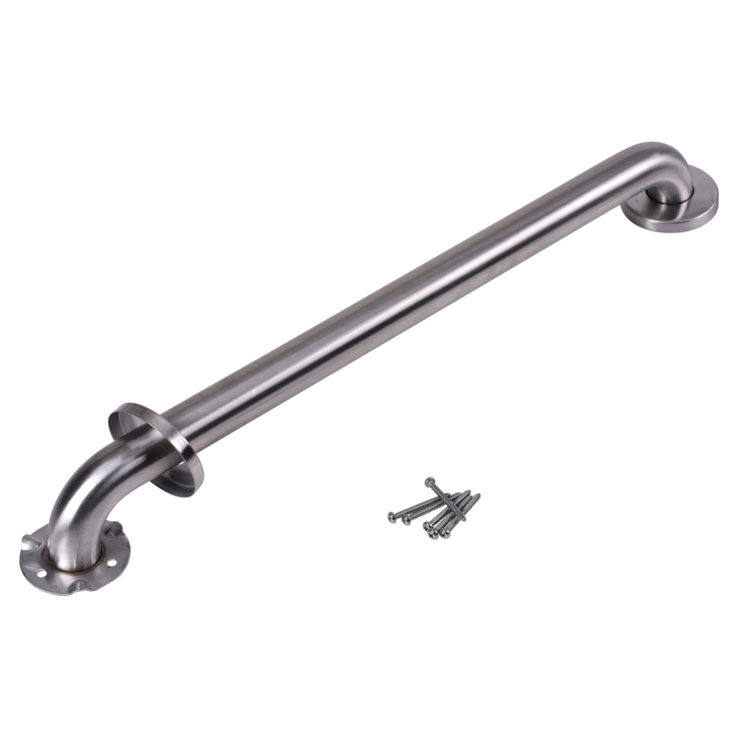 24x1-1/2" Grab Bar w/Concealed Flange in Stainless Steel