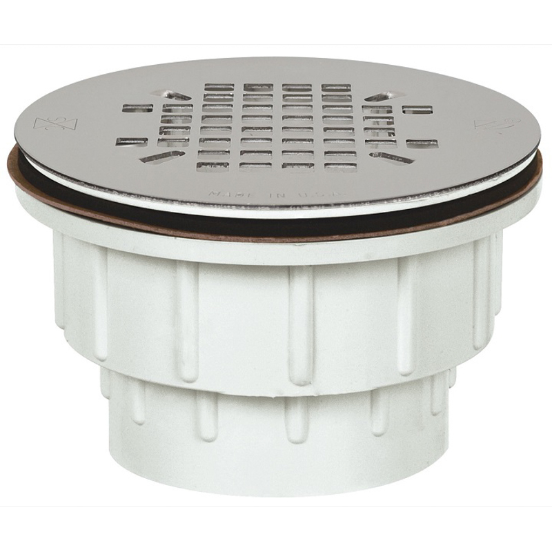 DRAIN 2 PVC SHOWER MODULE 825-27P SNAP-IN SS STRAINER