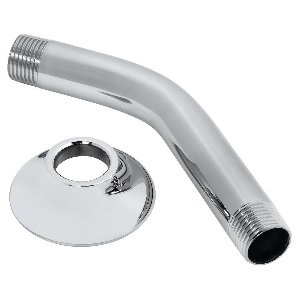 Williamsburg 6" Wall Mount Shower Arm And Flange In Polished Chrome