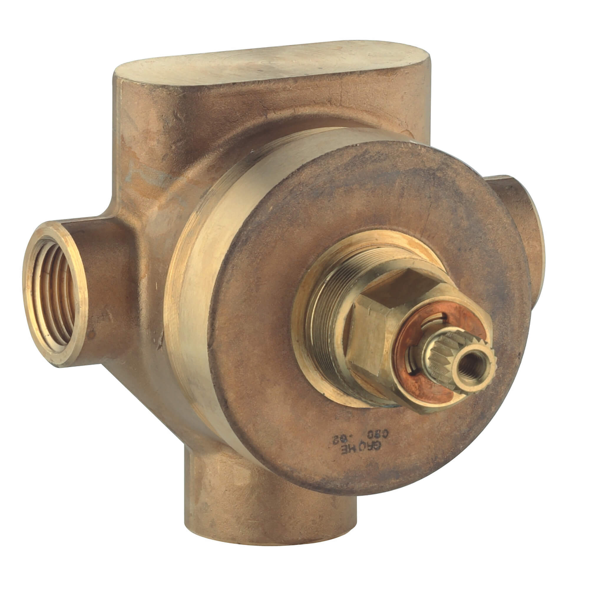 2-Way Diverter Rough-In Valve Shared Functions 1/2" NPT 2 Outlets