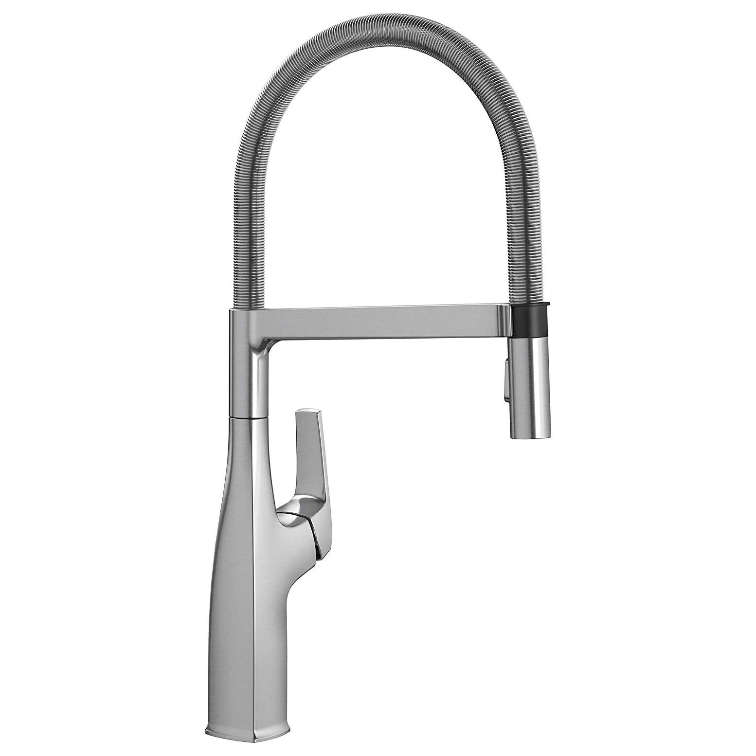 Rivana Single Hole Semi-Pro Kitchen Faucet in PVD Steel