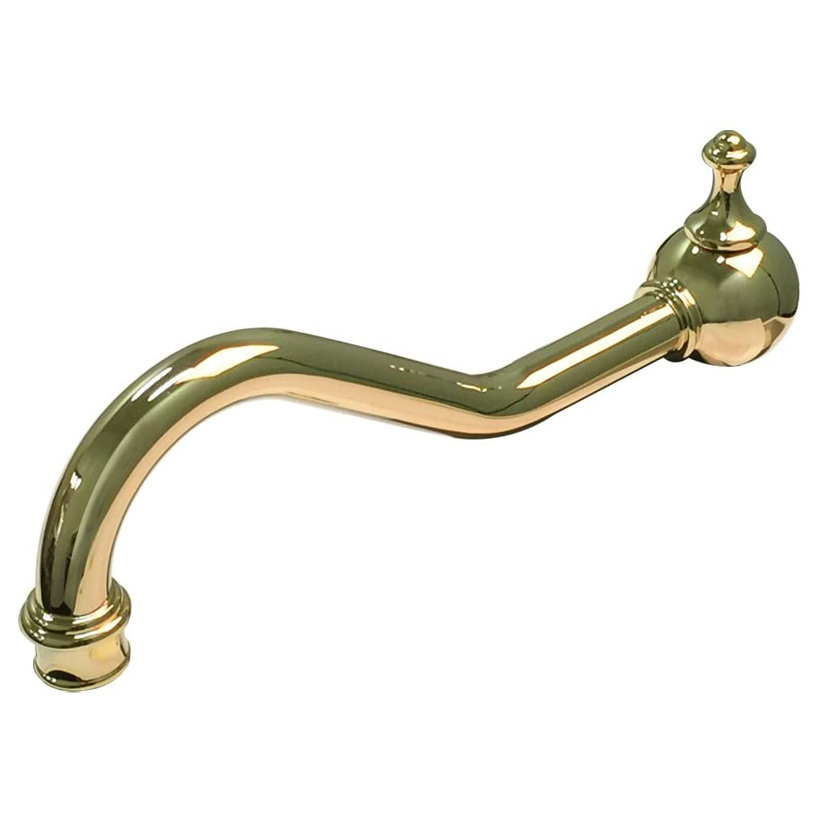 Perrin & Rowe 9" Swivel Spout for Kitchen Faucets in Inca Brass