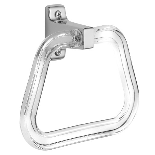 Economy Towel Ring In Chrome/Lucite