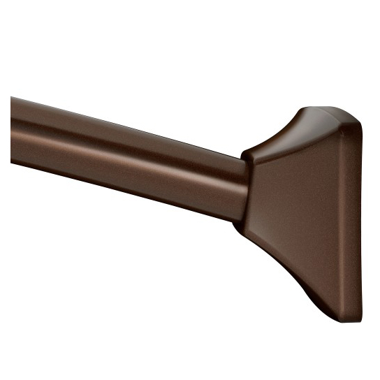 Adjustable-Length Curved Shower Rod in Old World Bronze