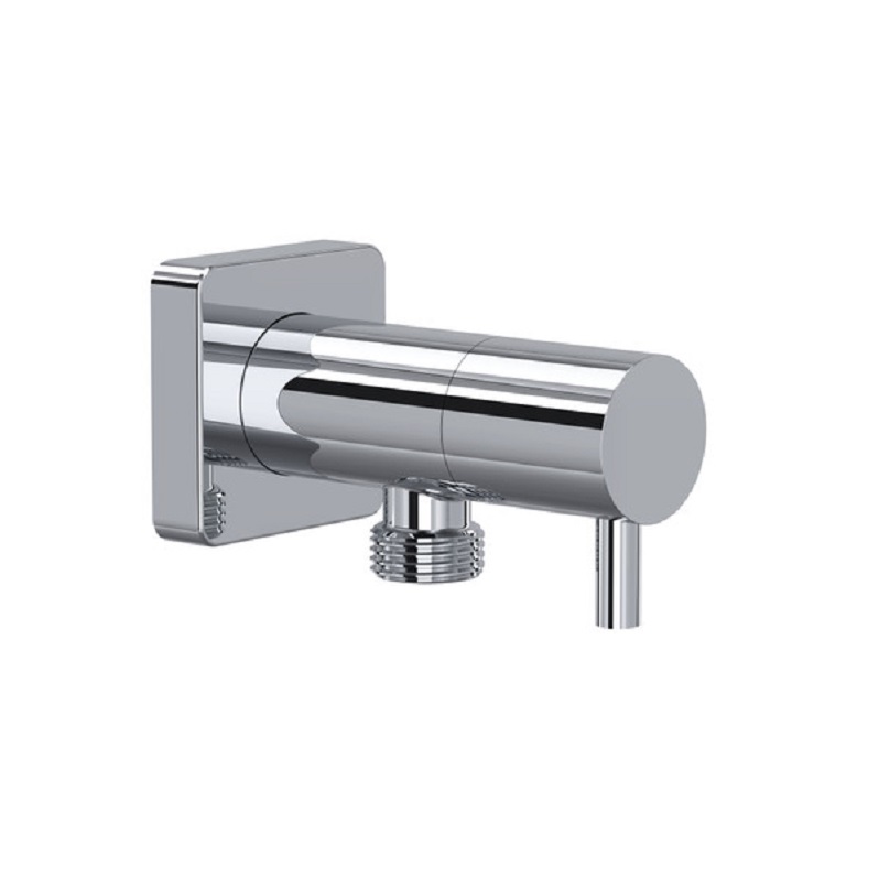 Handshower Outlet w/Integrated Volume Control in Polished Chrome