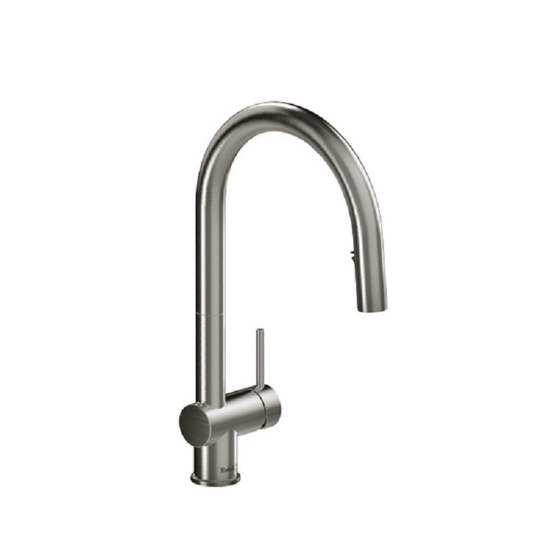 Riobel Azure Pull-Down Kitchen Faucet in Stainless Steel