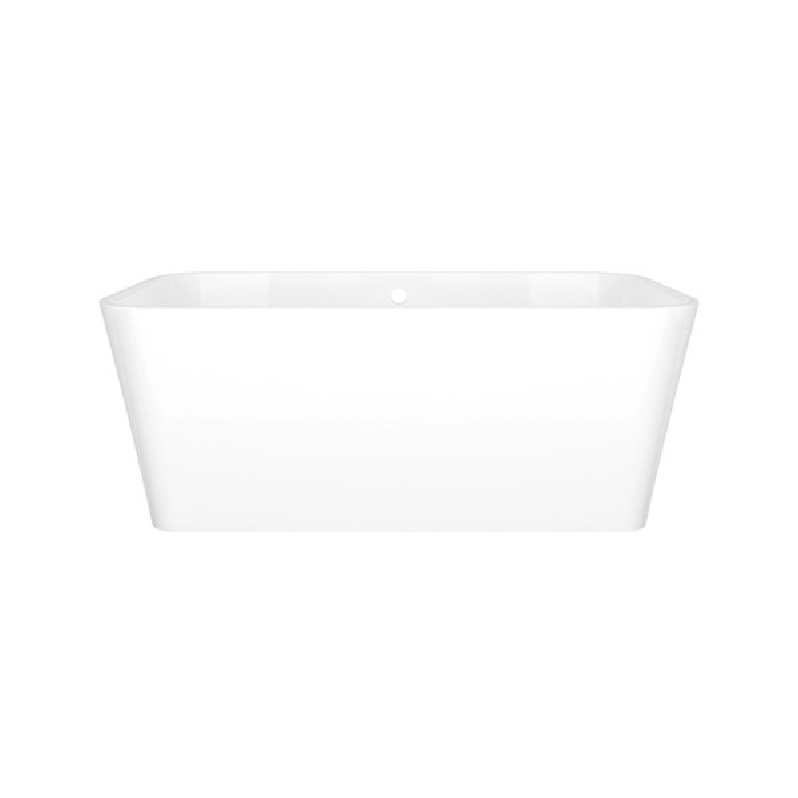Edge 59x31-1/2" Freestanding Bathtub w/Overflow in White
