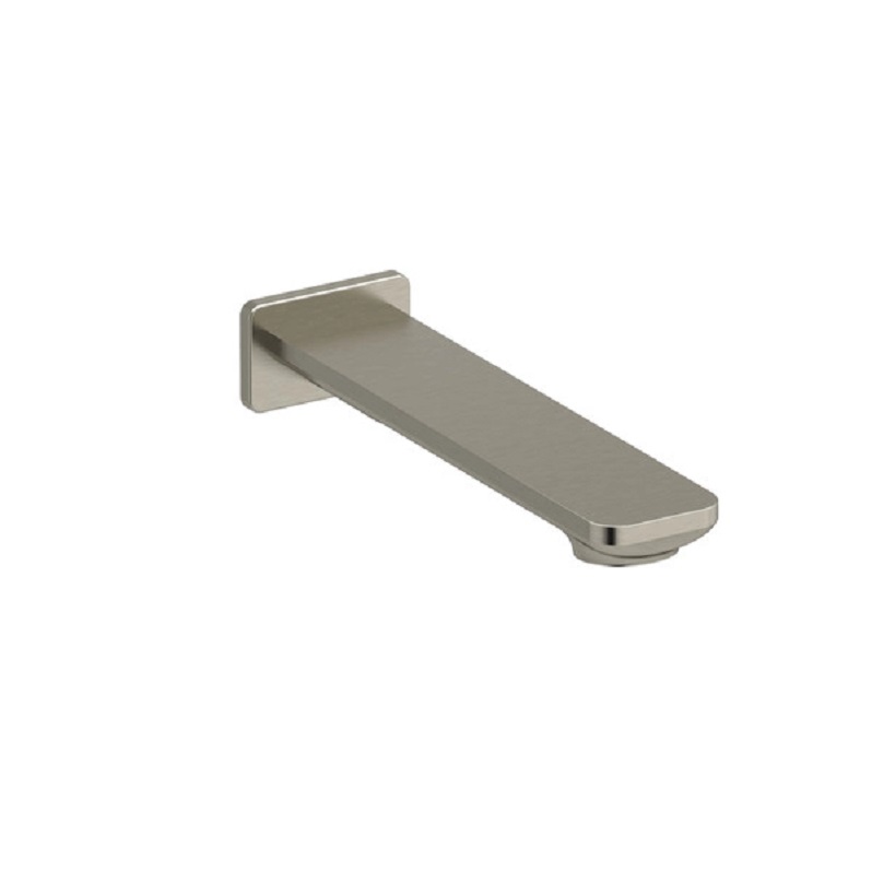 Riobel Equinox Wall Mount Non-Diverter Tub Spout in Brushed Nickel