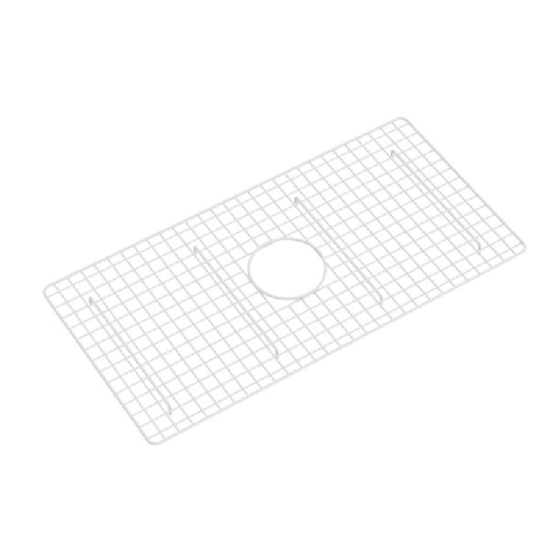 Wire Sink Grid 29-3/4x15" in White Vinyl Coated Stainless Steel