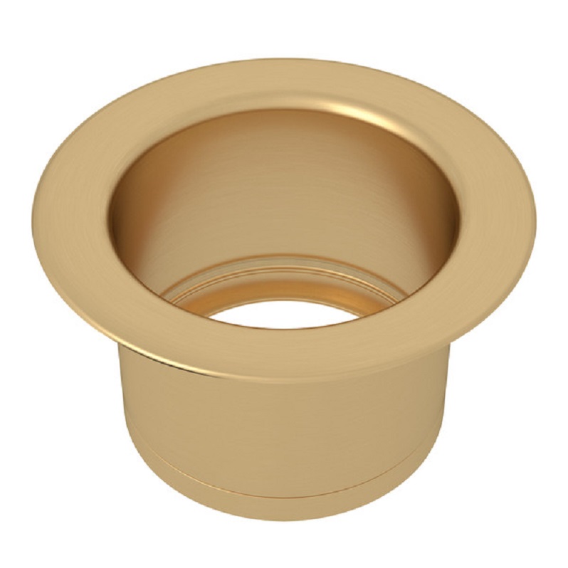 Extended Disposal Flange in Satin English Gold