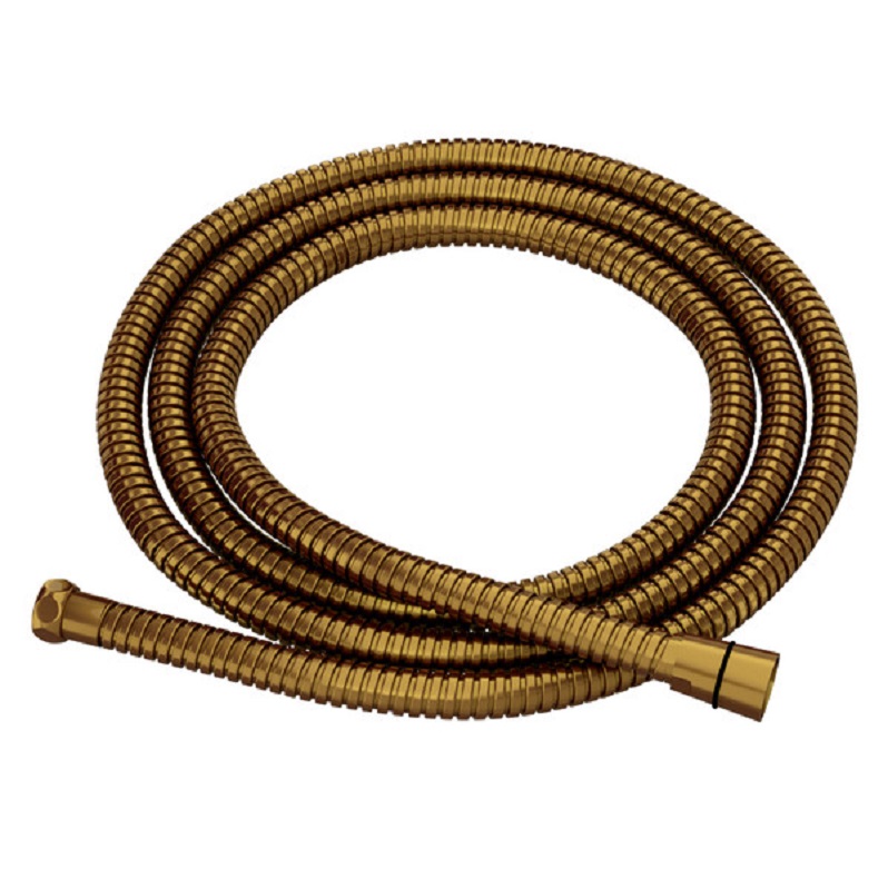 59" Metal Shower Hose Assembly in French Brass