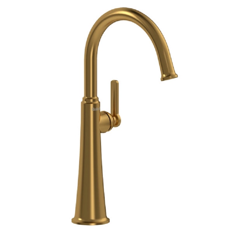 Riobel Momenti Single Handle Lavatory Faucet in Brushed Gold