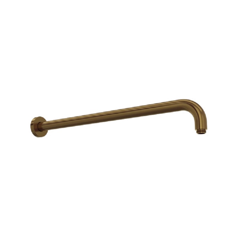 20" Reach Wall Mount Shower Arm w/Escutcheon in French Brass