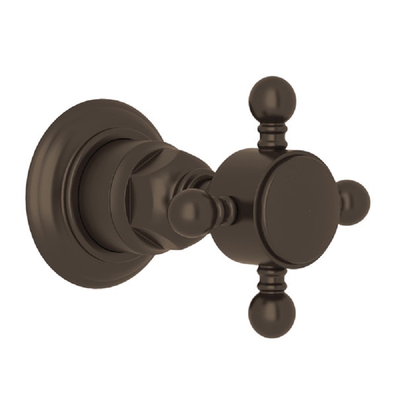 Country Bath Volume Control or Diverter Trim in Tuscan Brass