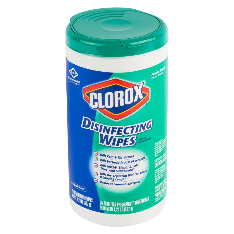 Clorox Wipes Pre-Moistened Fresh Scent 75/Canister