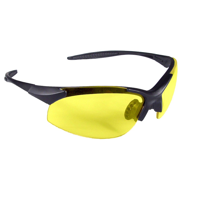 Safety Glasses Amber Rad Infinity Black Nylon Frame