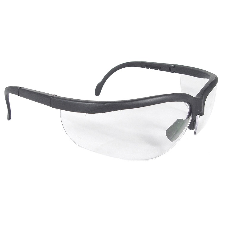 Safety Glasses Clear Lens Journey Black Nylon Frame 