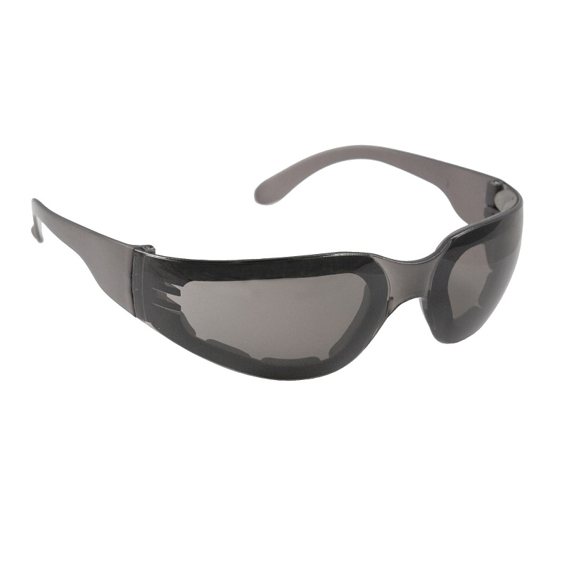 Safety Glasses Smoke Lens Foam Lined Anti-Fog Light Weight 