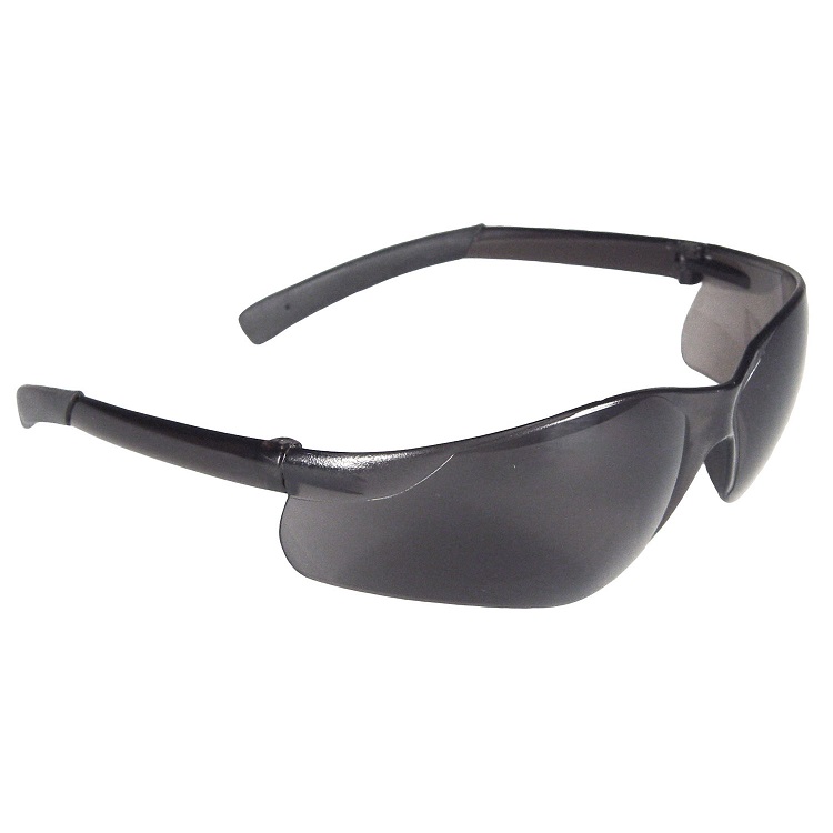 Safety Glasses Smoke Lens Rad-Atac Rubber Tipped Temples