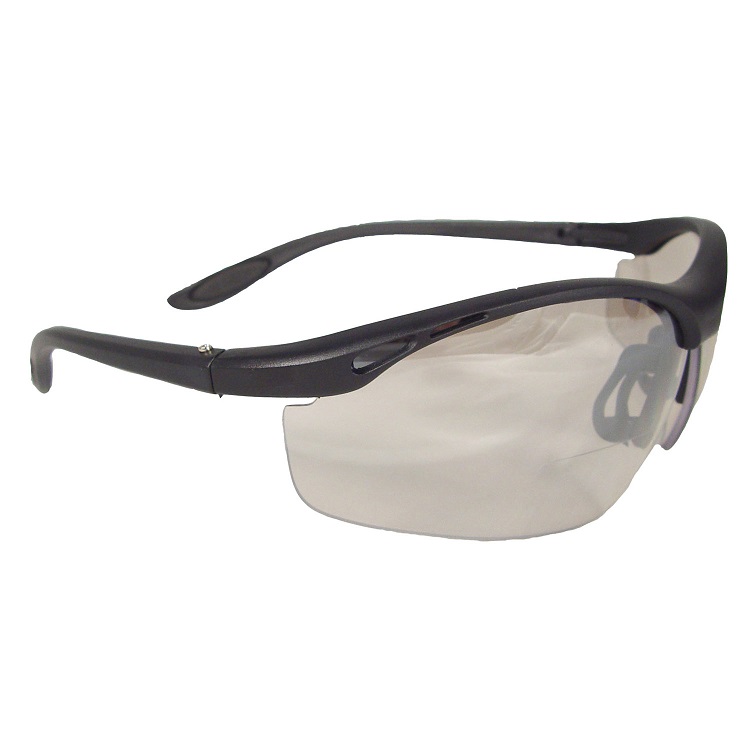 Safety Glasses Indoor/Outdoor Lens 1.5 Mag. Bifocal Black Frame