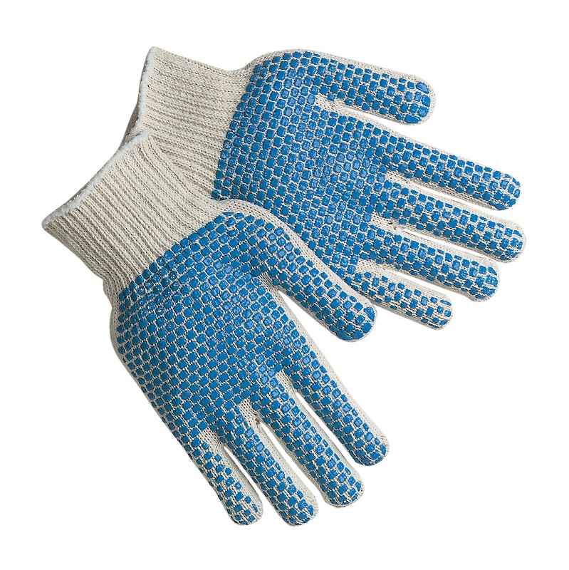 Knit Gloves 9660 w/Blue Dots