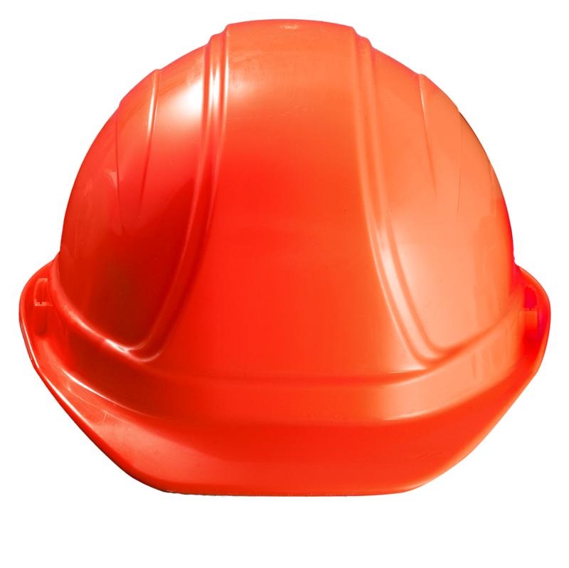 Regular Brim Hard Hat Hi-Viz Orange Ratchet Suspension 