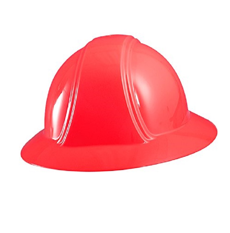 Full Brim Hard Hat Red with Ratchet Suspension 